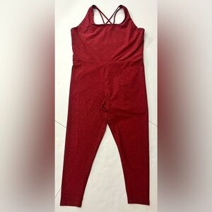 CALIA Carrie Underwood’s Lustraluxe Red/Maroon Sleeveless Jumpsuit Size XXL